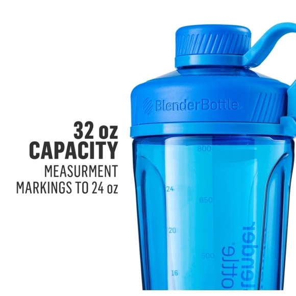 BlenderBottle 32oz Radian Tritan Water Bottle Shacker Bottle Peeble Gray - Picture 4 of 8